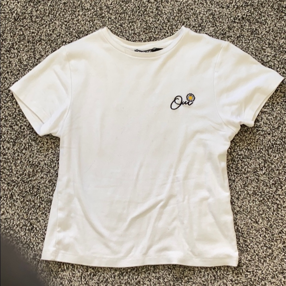 Nasty gal - crop oui shirt .
